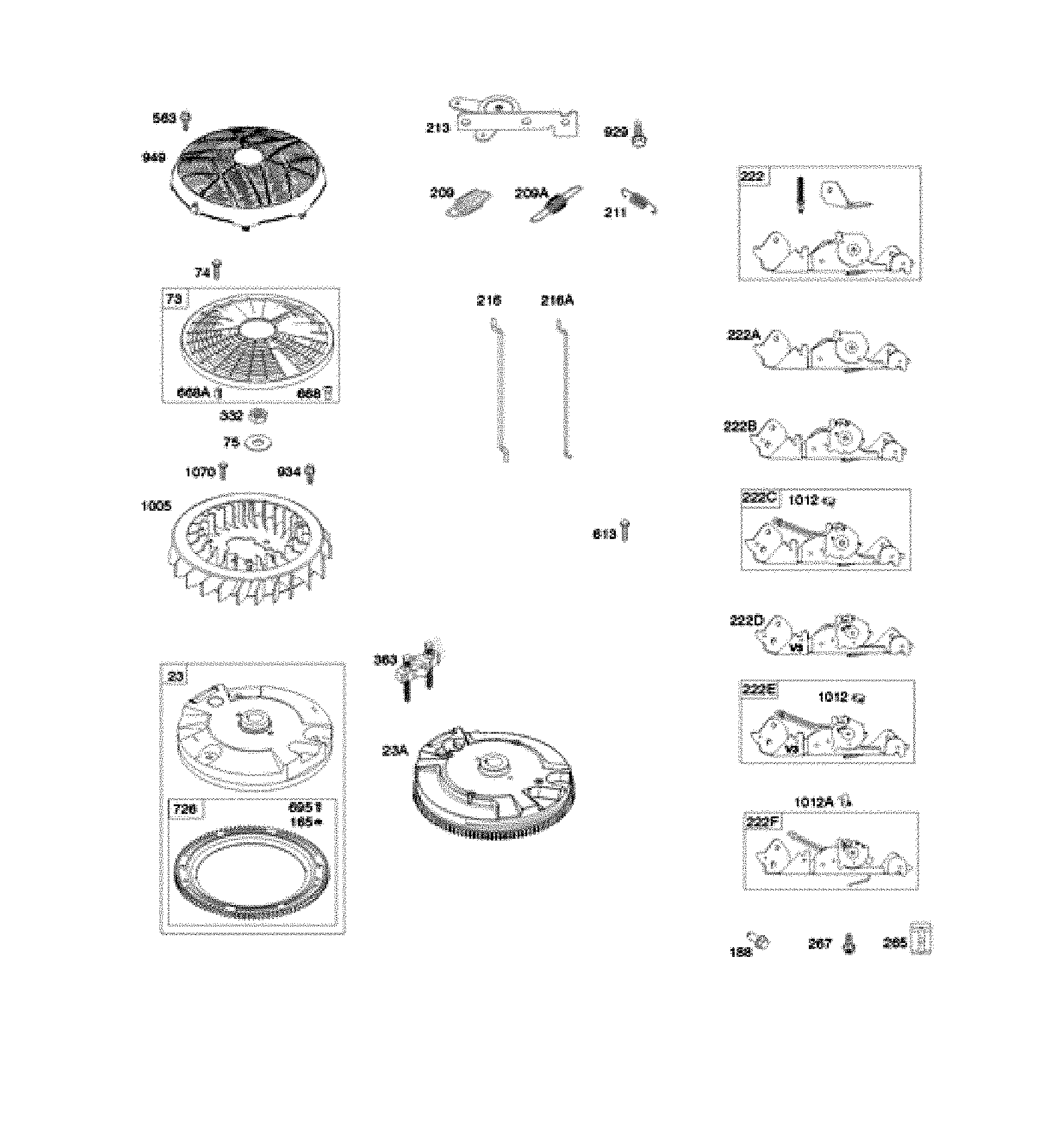 Husqvarna 917240443 flywheel/controls diagram