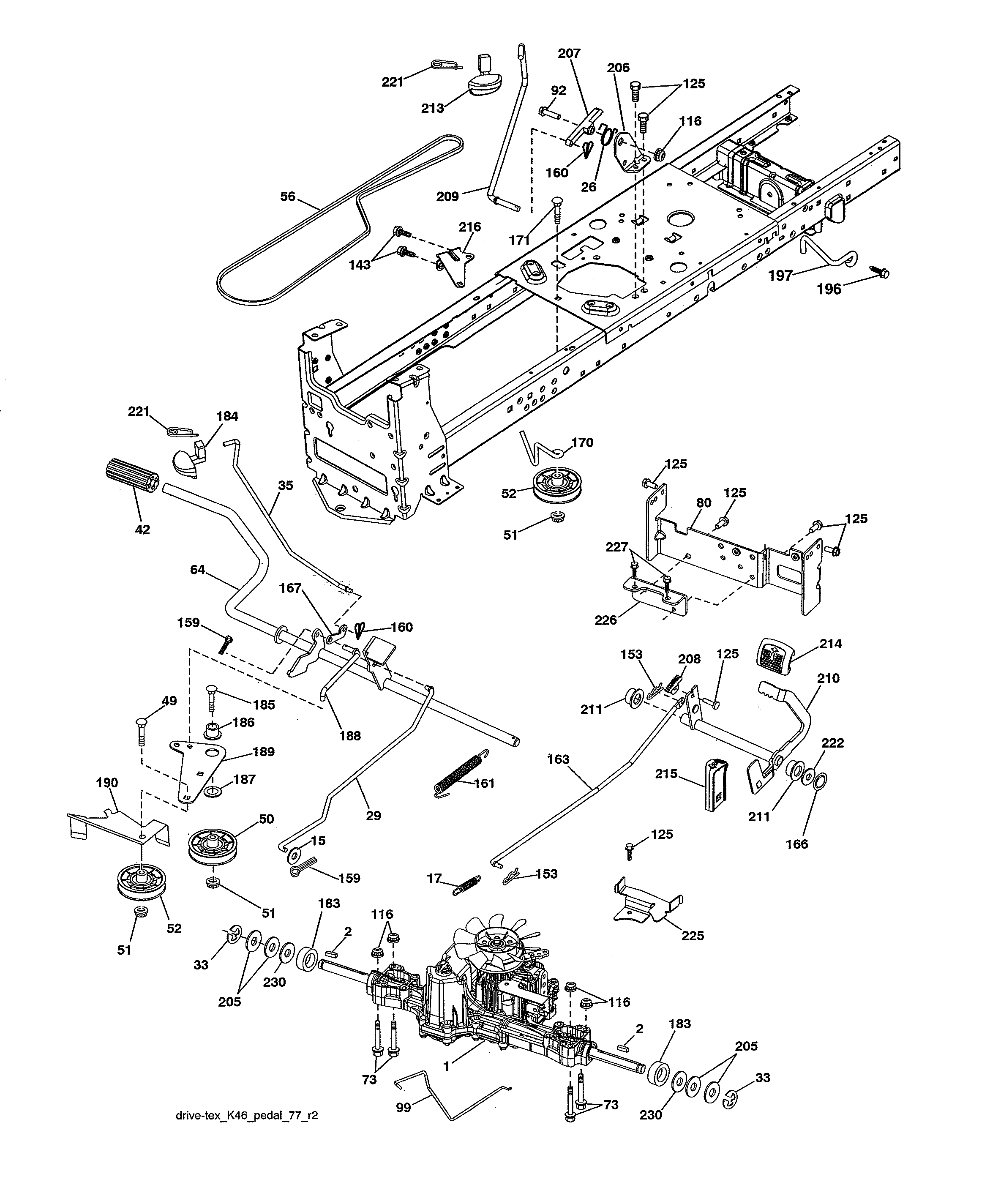 Husqvarna 917240443 drive diagram