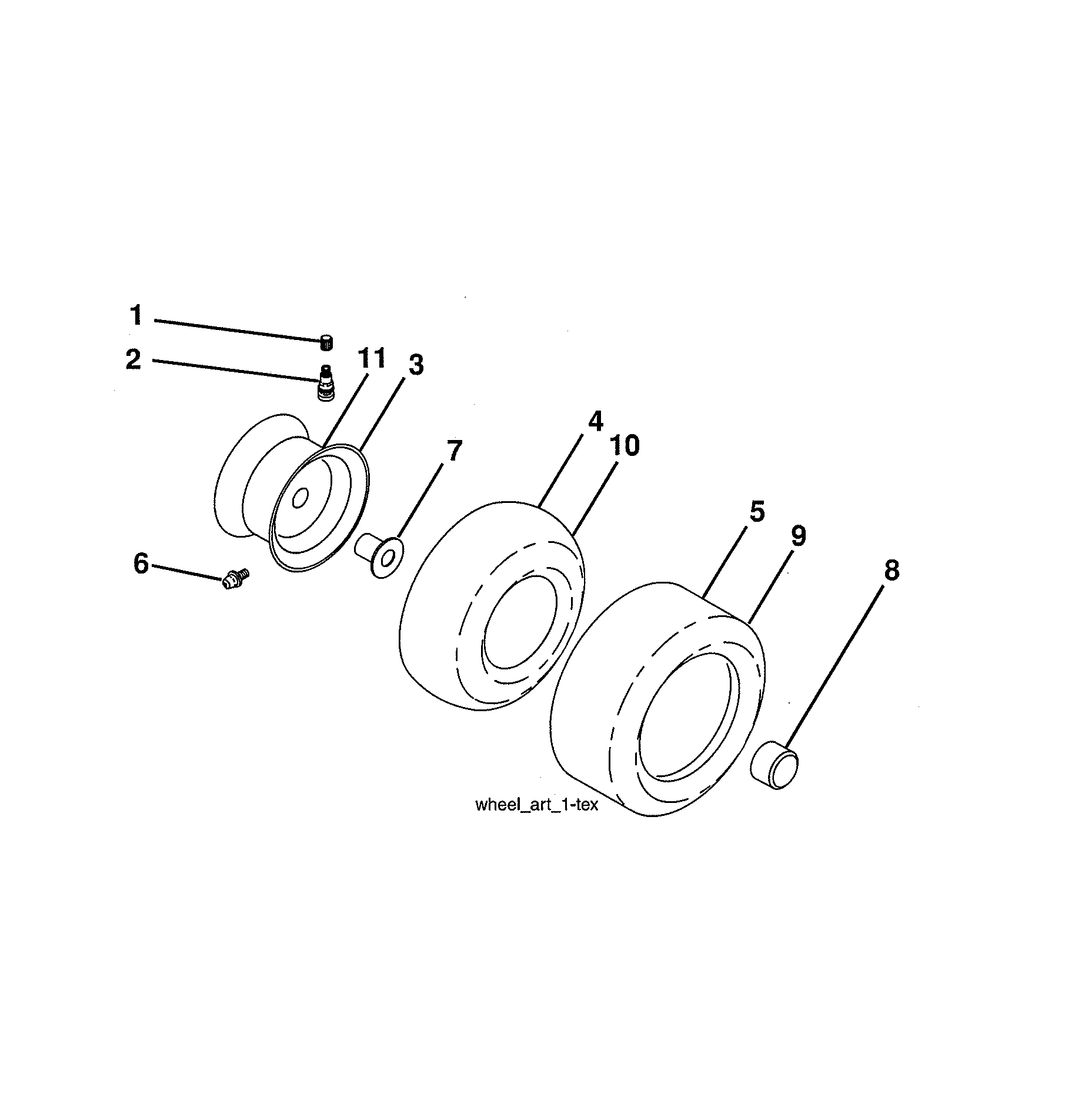 Husqvarna 917240443 wheels & tires diagram