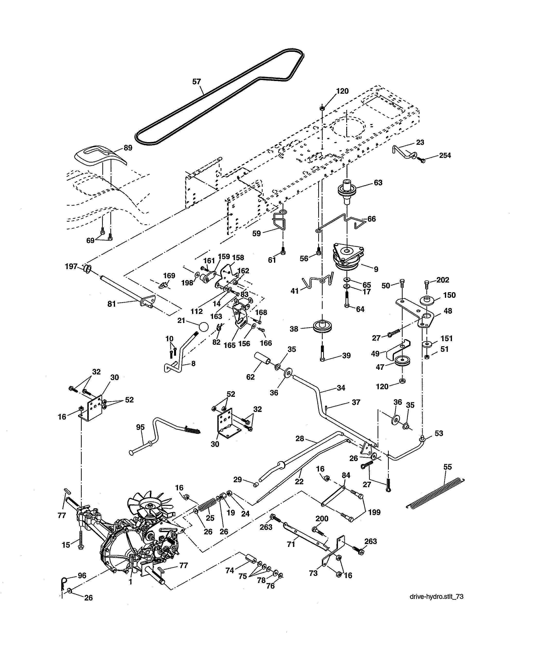 Craftsman 917275643 ground drive diagram