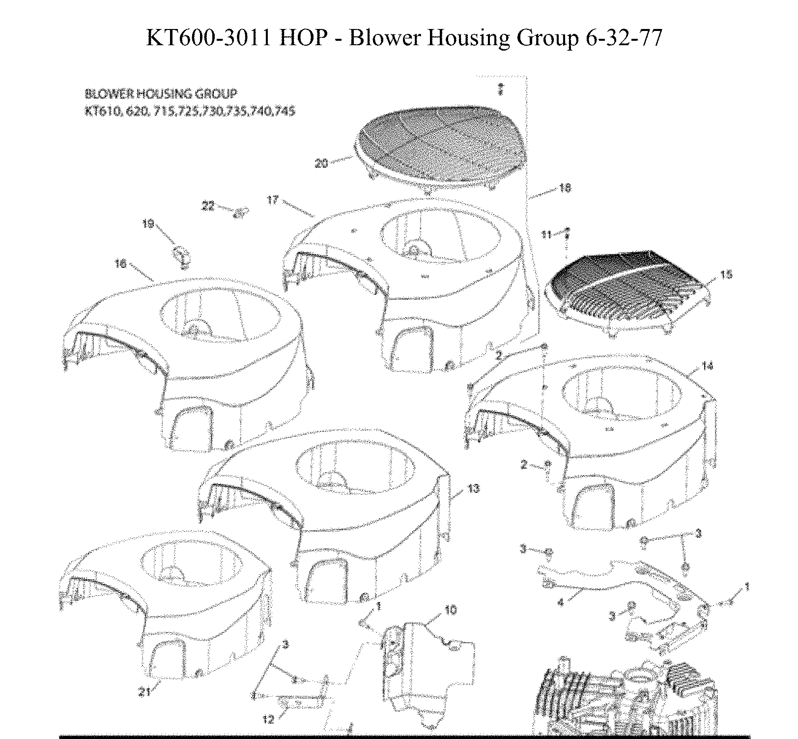 Husqvarna Z142-967924801-00 blower housing diagram