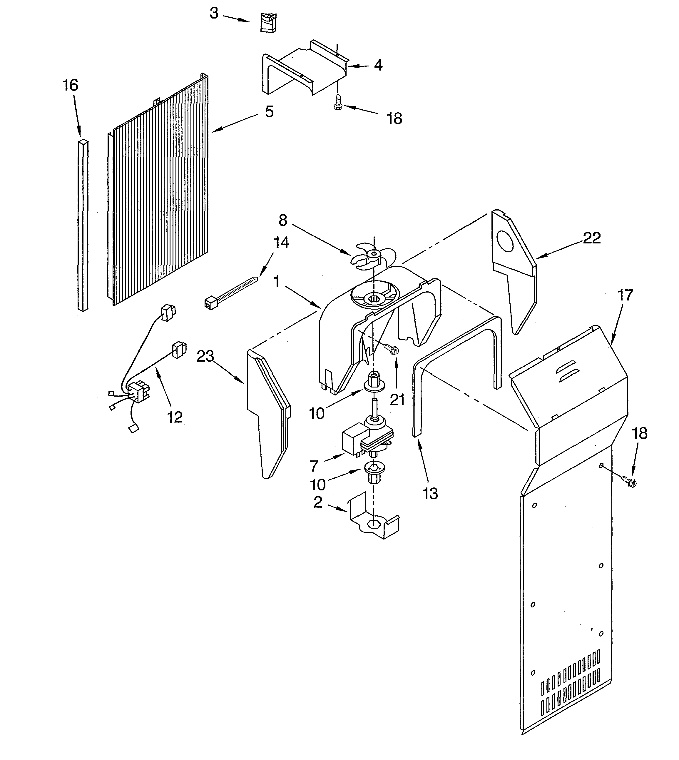 KitchenAid KSRS27ILBT03 air flow diagram