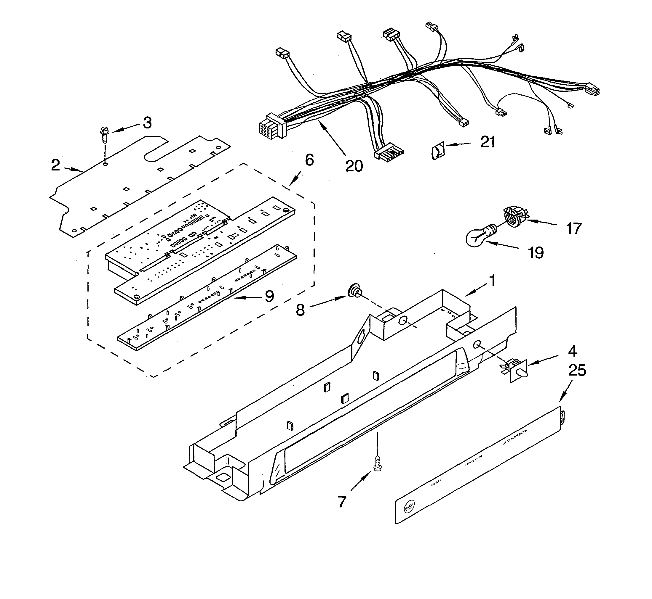 KitchenAid KSRS27ILBT03 control diagram