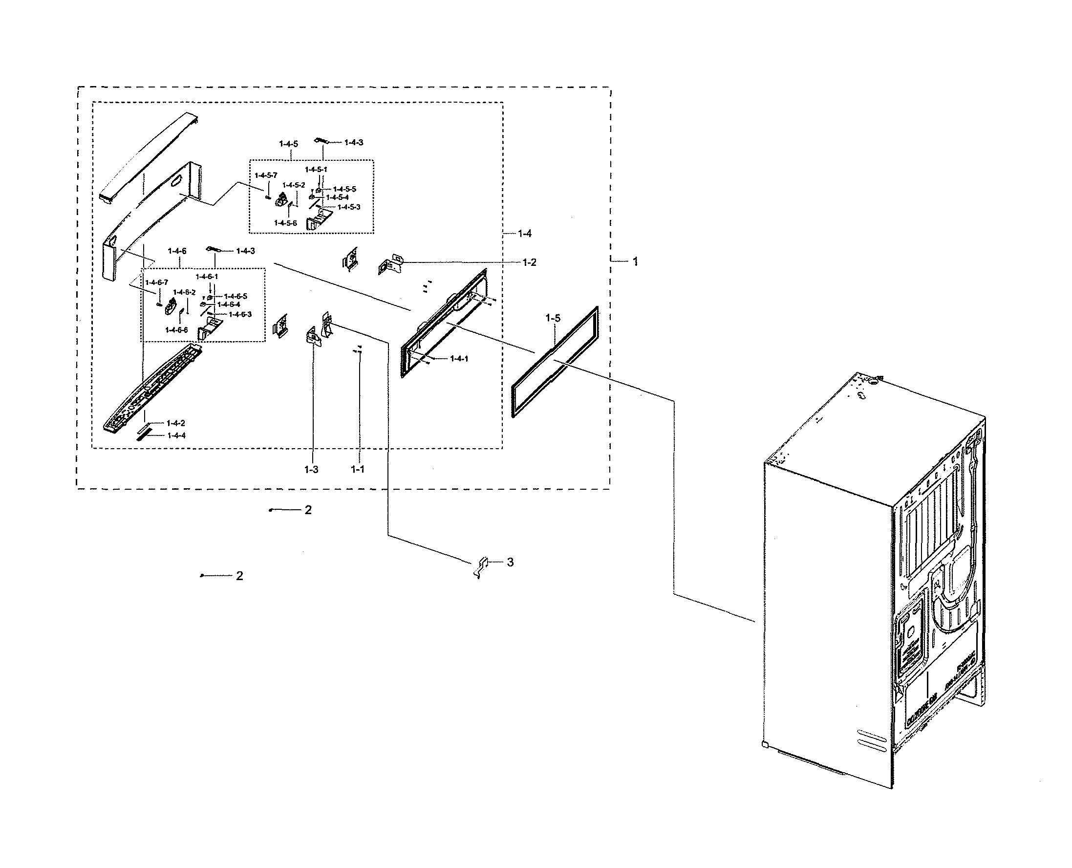 Samsung RF28R7351SR/AA-00 middle door diagram