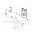 Samsung RF28R7351SR/AA-00 handle parts diagram
