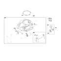 Craftsman CMXGRAM7831829 blower housing/air cleaner diagram