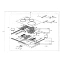 Samsung NE58R9560WG/AA-00 cooktop assembly diagram