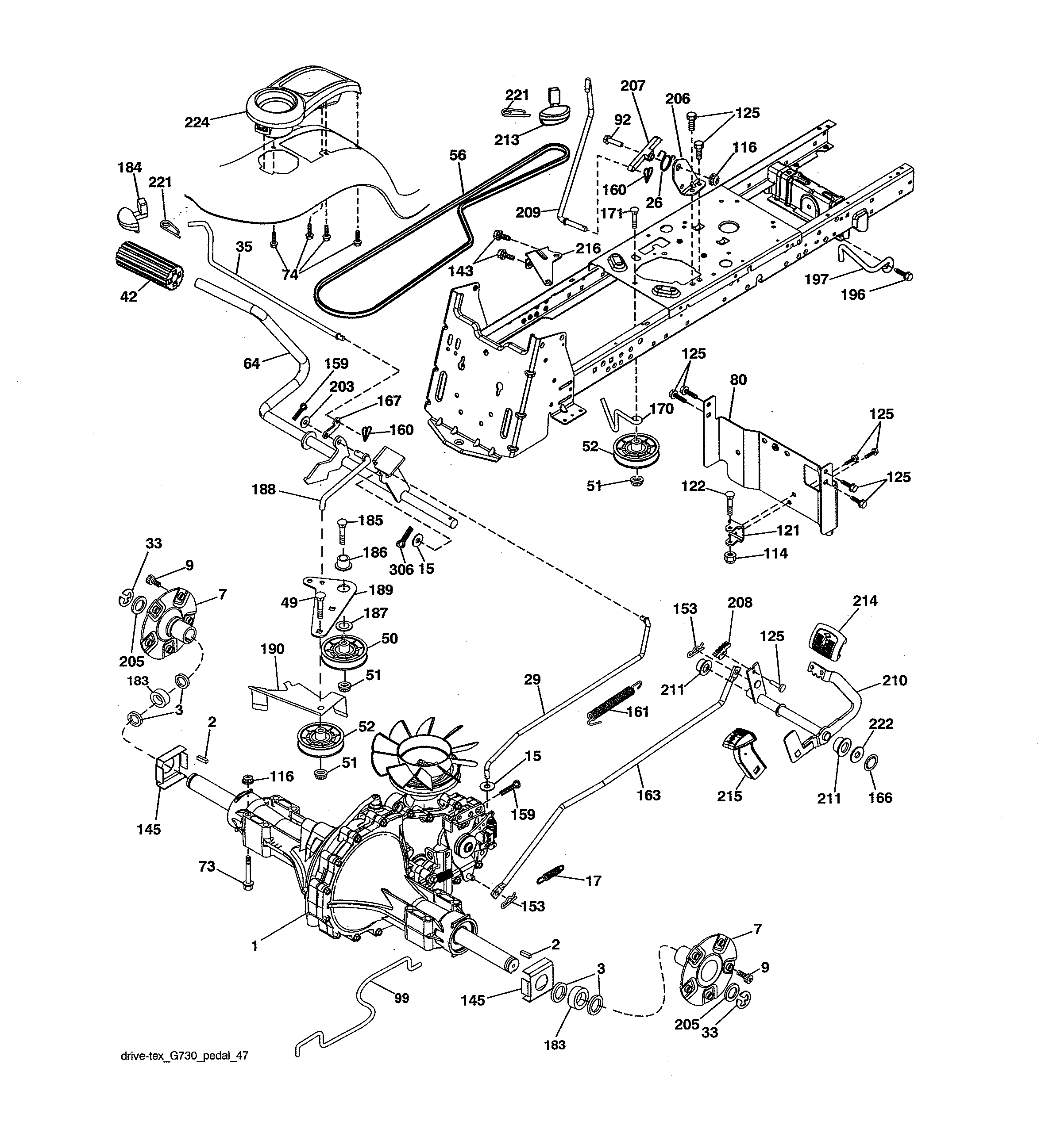 Craftsman 96042022000 ground drive diagram