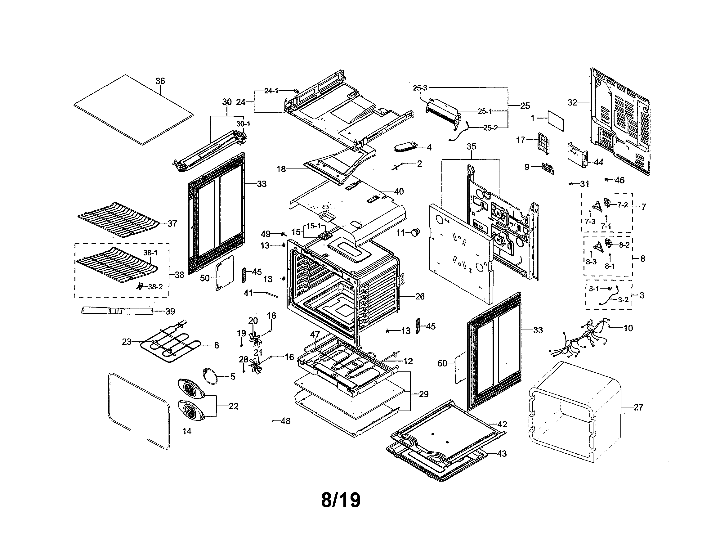 Samsung NE58R9431SG/AA-00 main unit diagram