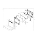 Samsung NX58R9421ST/AA-00 door assembly diagram