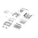 Samsung NX58R9421ST/AA-00 cooktop assembly diagram