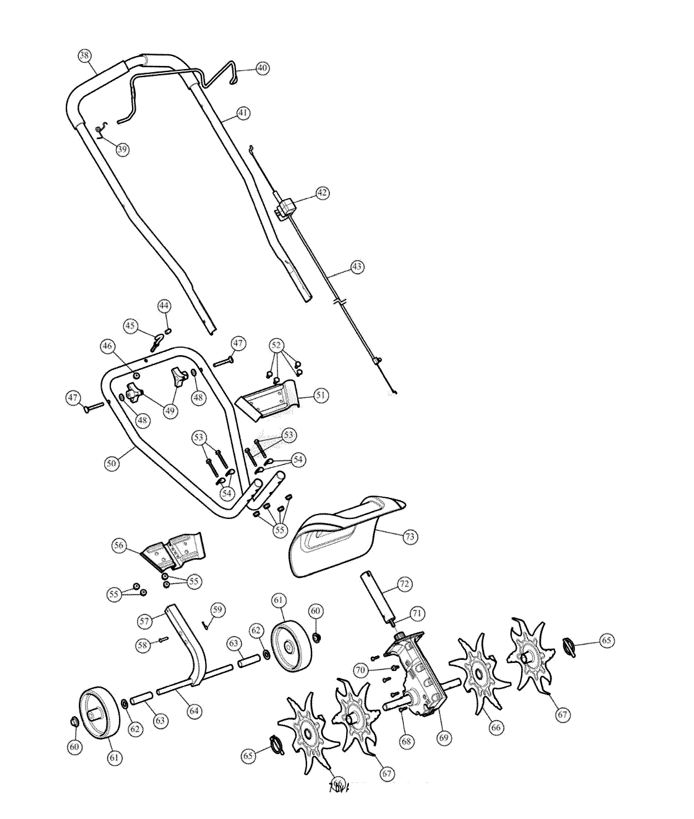 MTD 21AKC25C793 general assembly diagram