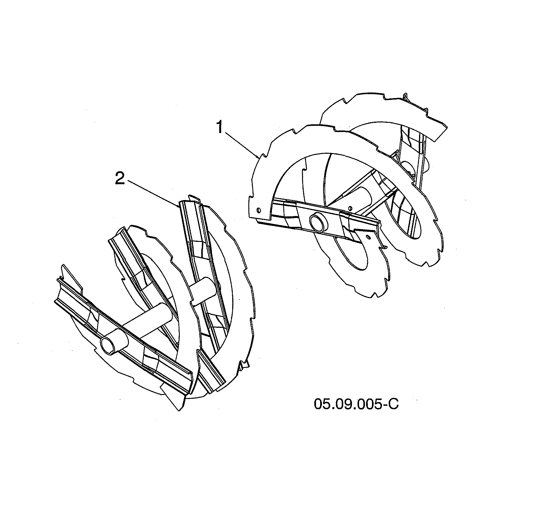 Husqvarna 96193012204 auger weld diagram