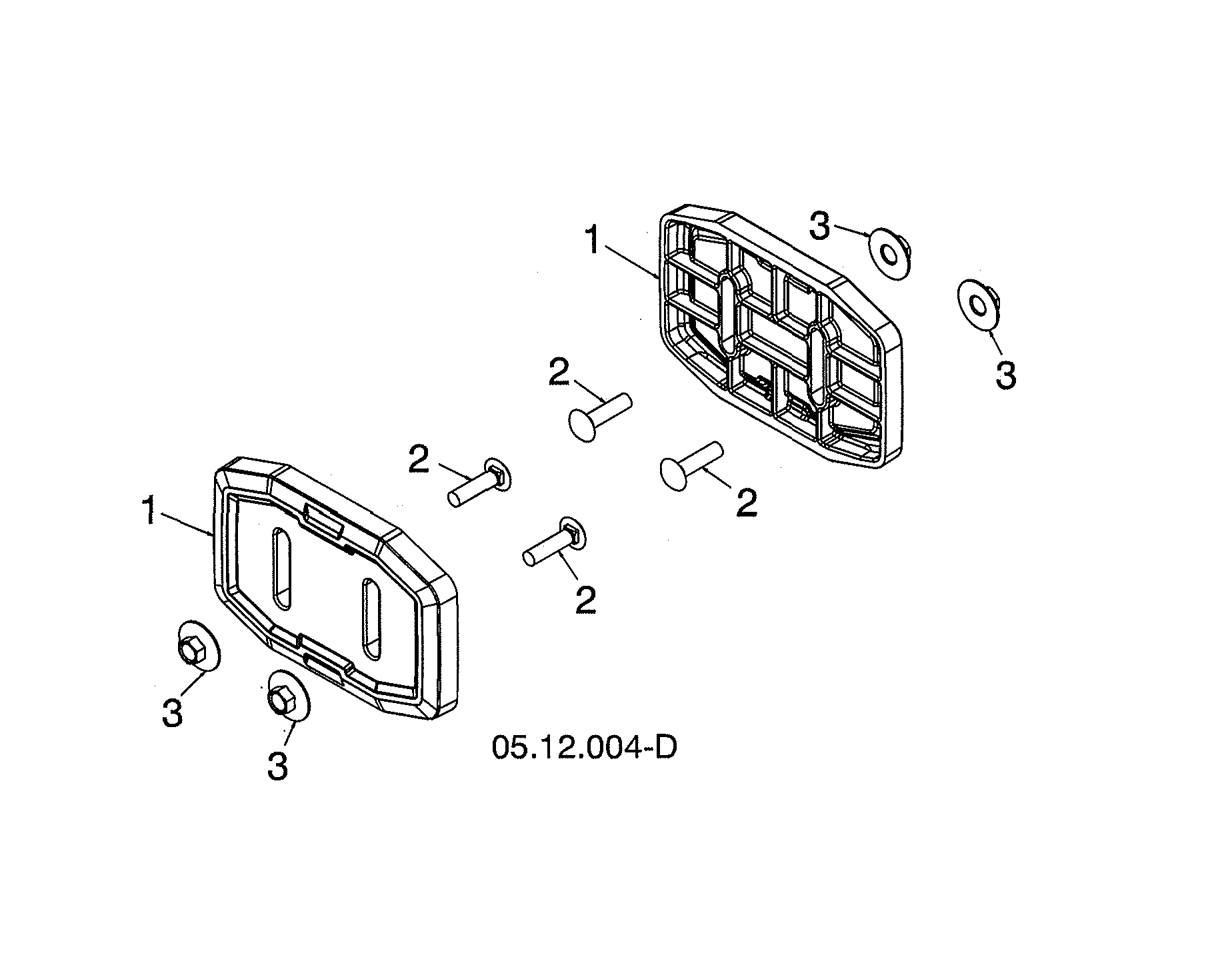 Husqvarna 96193012204 skid show diagram