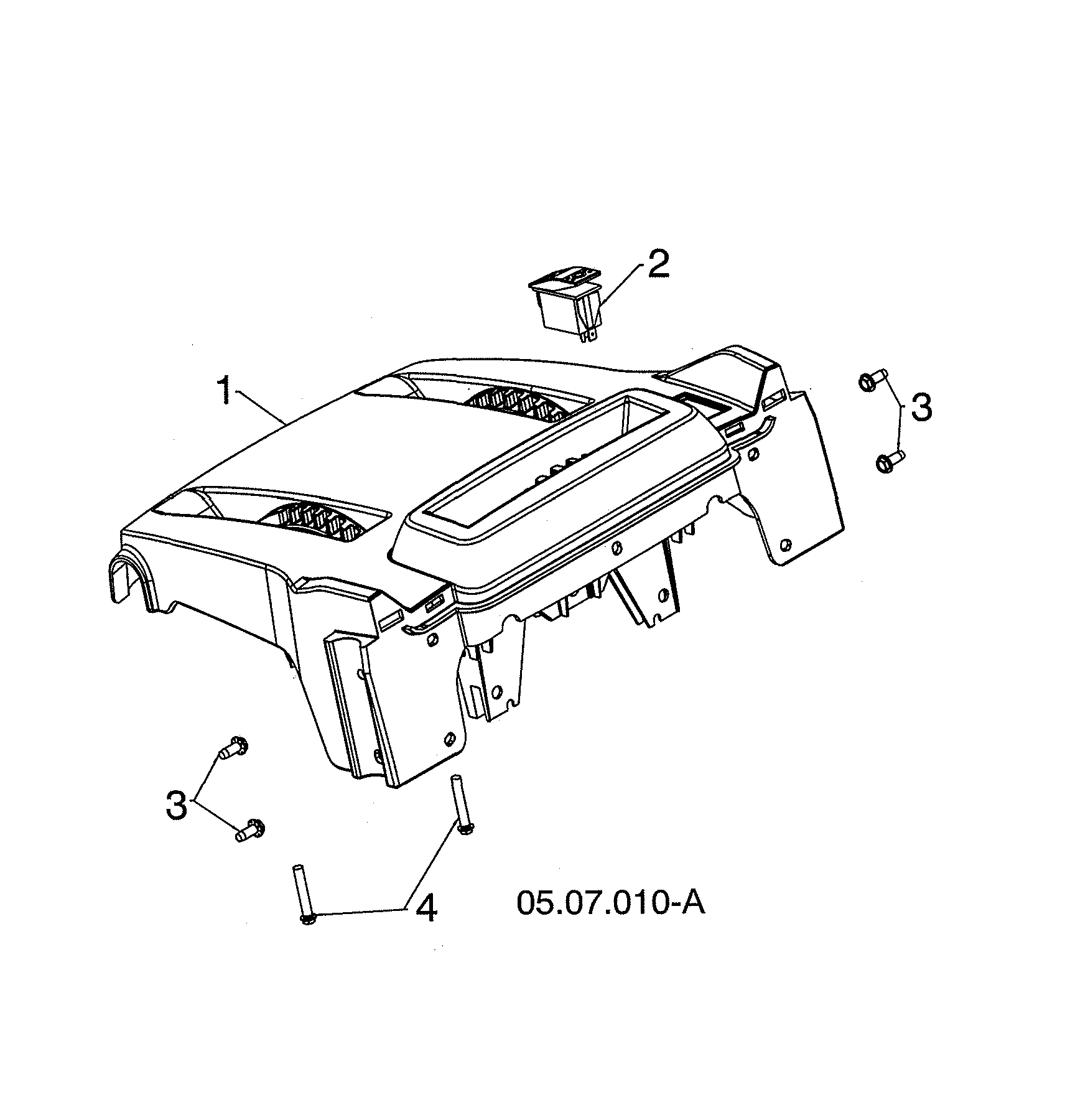 Husqvarna 96193012204 console base diagram