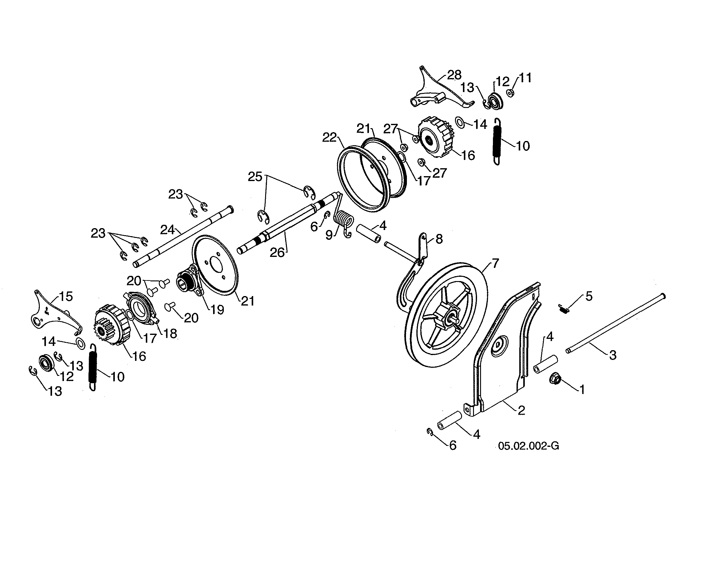 Husqvarna 96193012204 drive diagram
