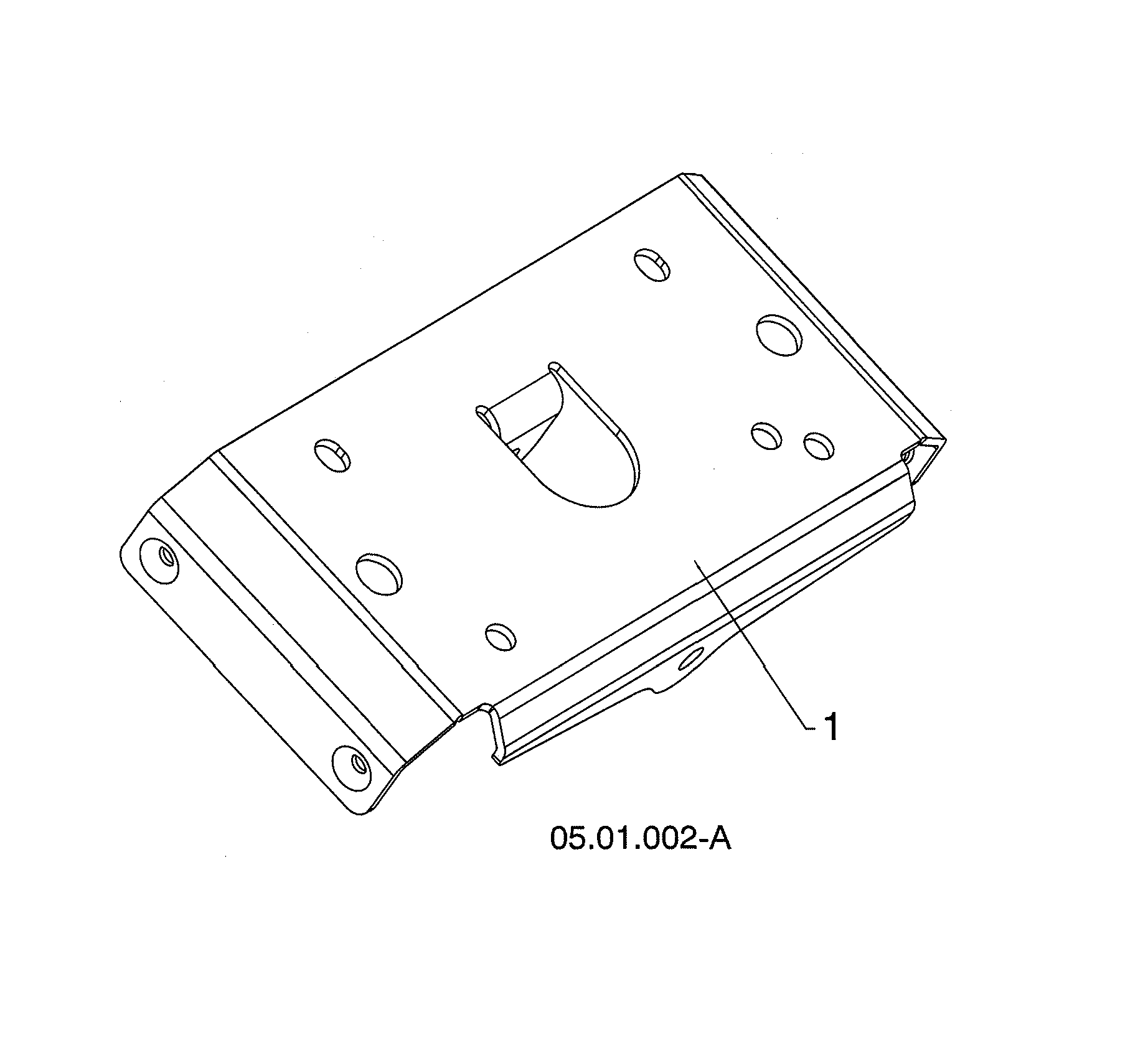 Husqvarna 96193012204 small mount plate diagram
