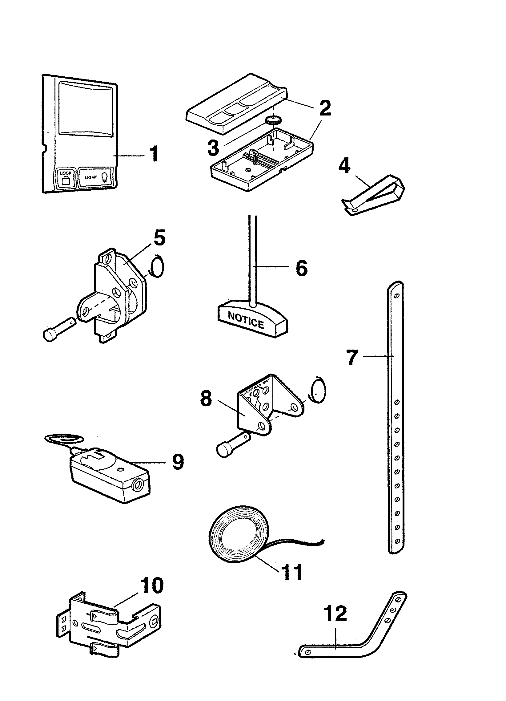 Chamberlain 3280 installation parts diagram