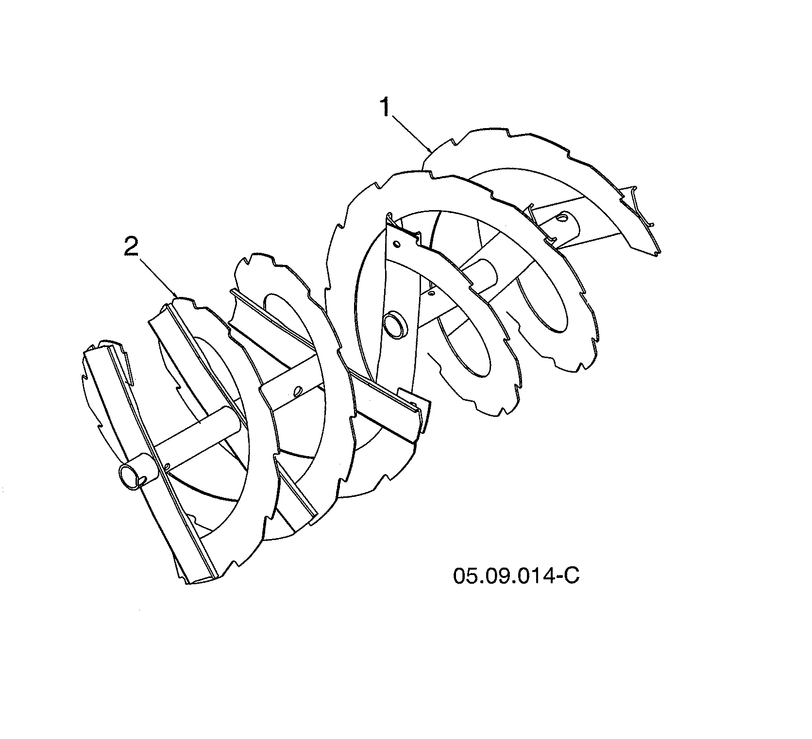 Husqvarna 96193010106 auger diagram