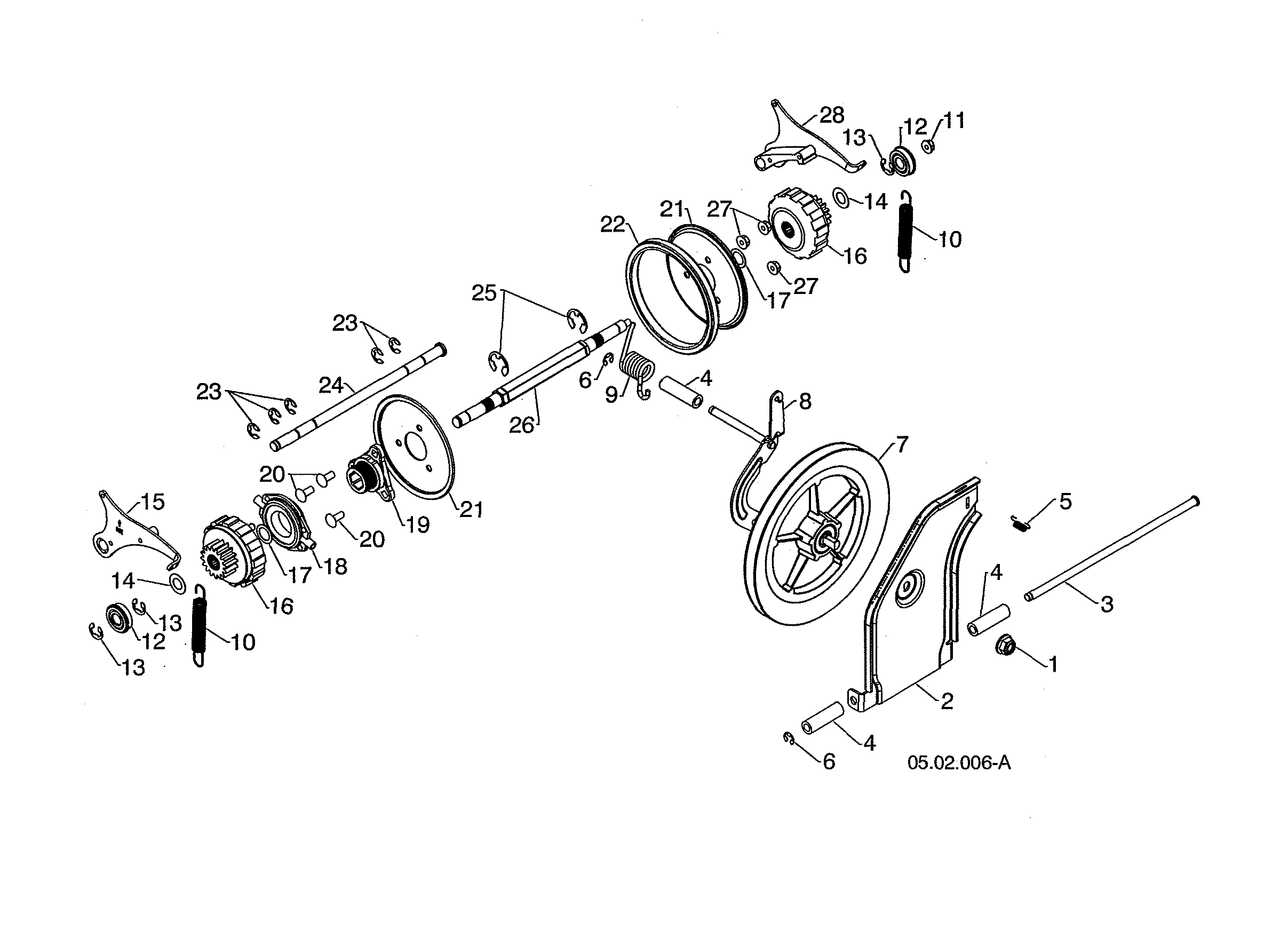 Husqvarna 96193010106 drive diagram