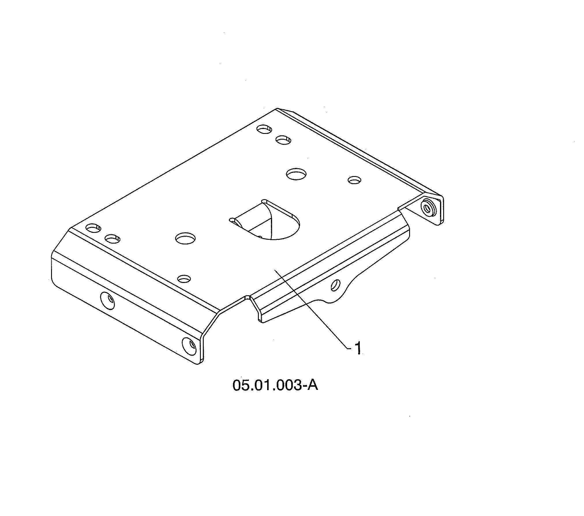Husqvarna 96193010106 large mounting plate diagram