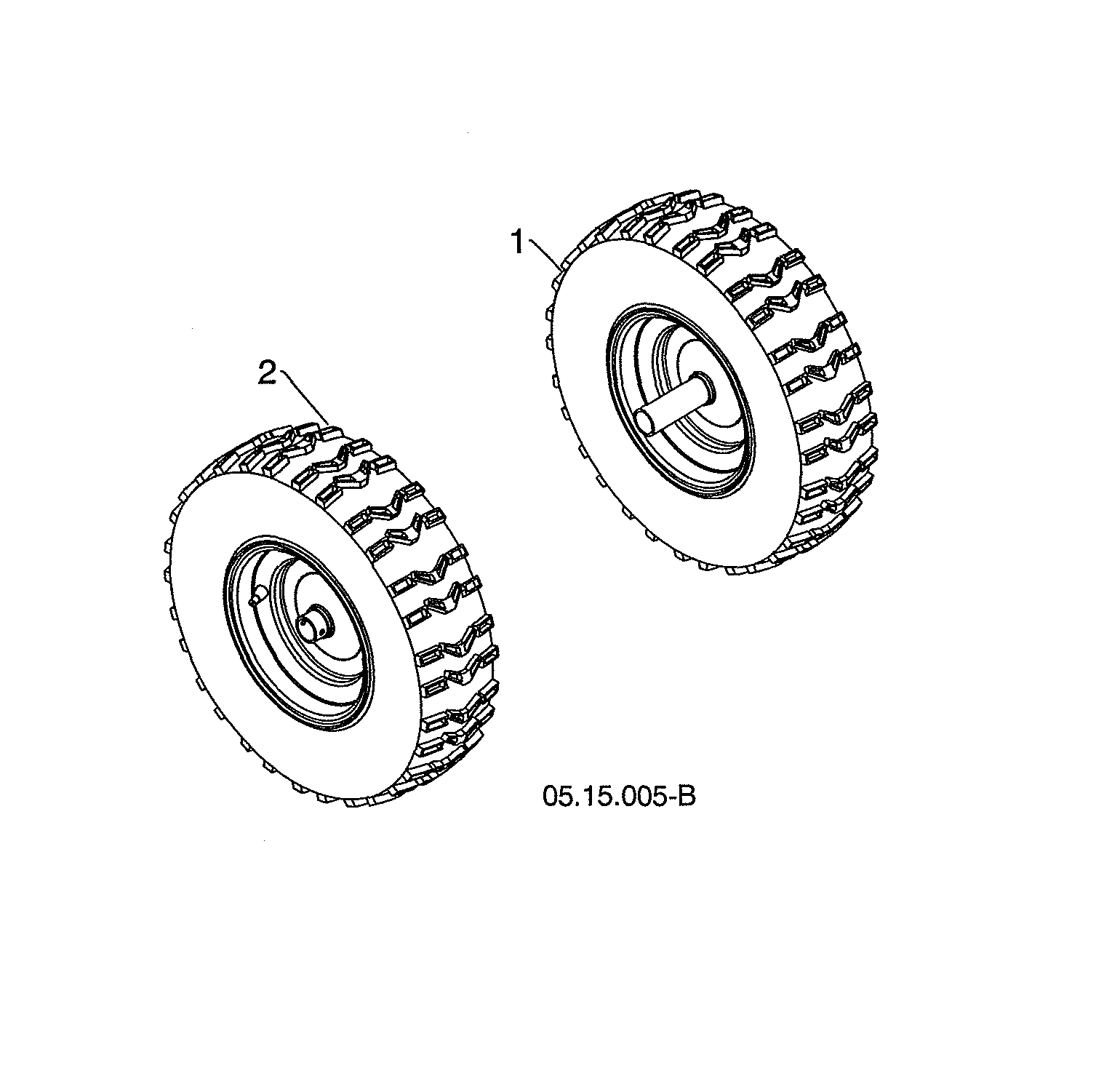 Husqvarna 96193010106 wheels diagram