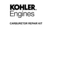 Kohler XTX675-3017 carburetor repair kits diagram