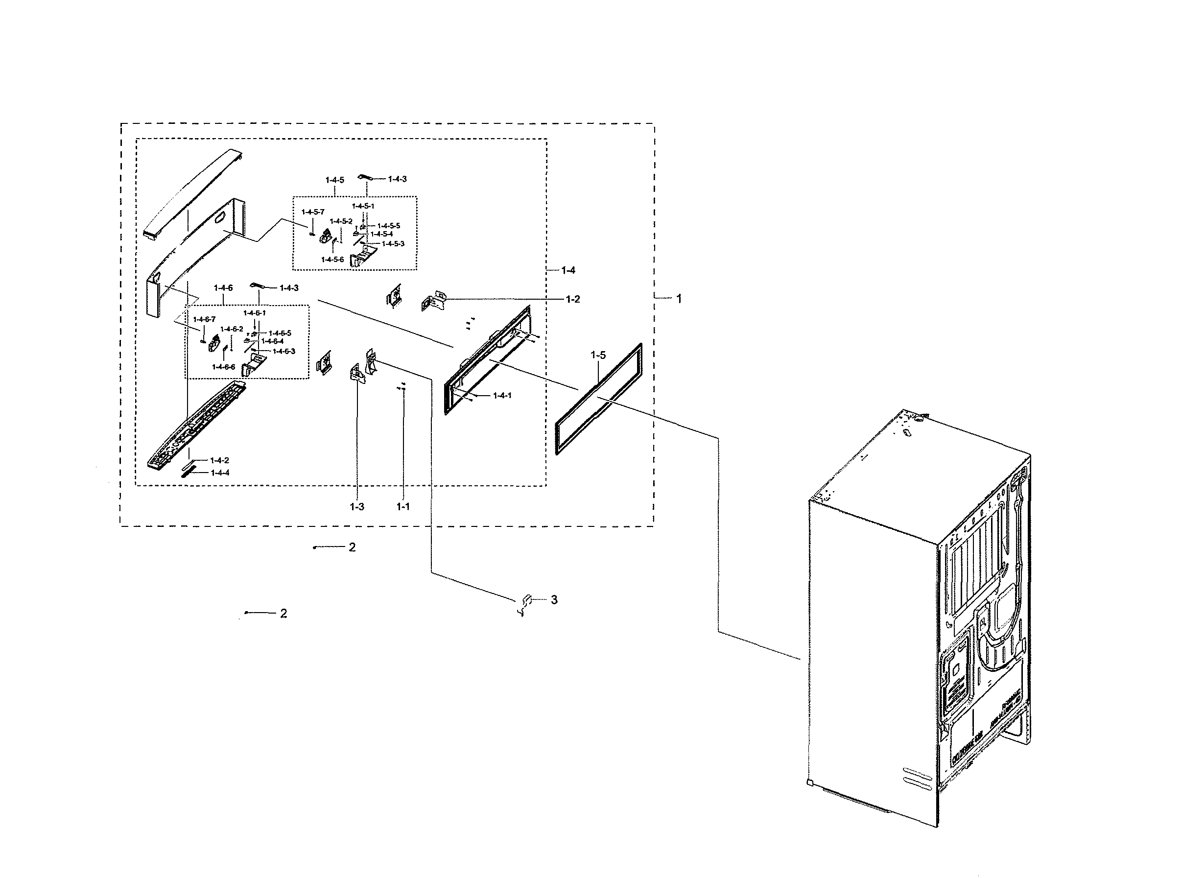 Samsung RF28R7351SG/AA-00 mid door diagram