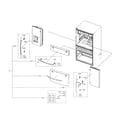 Samsung RF28R7351SG/AA-00 handle parts diagram