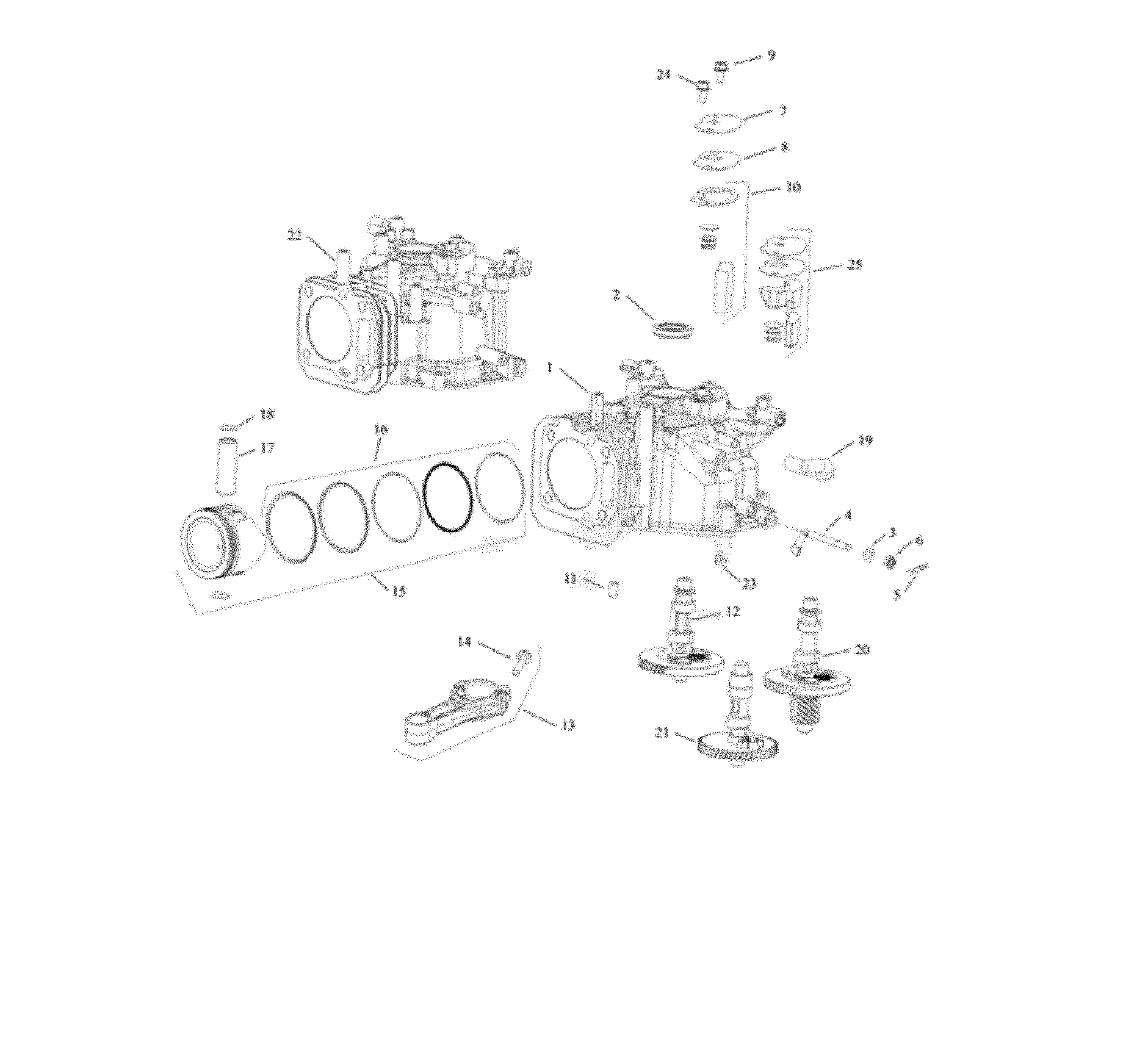 Husqvarna L321AHE-96794990100 crankcase diagram