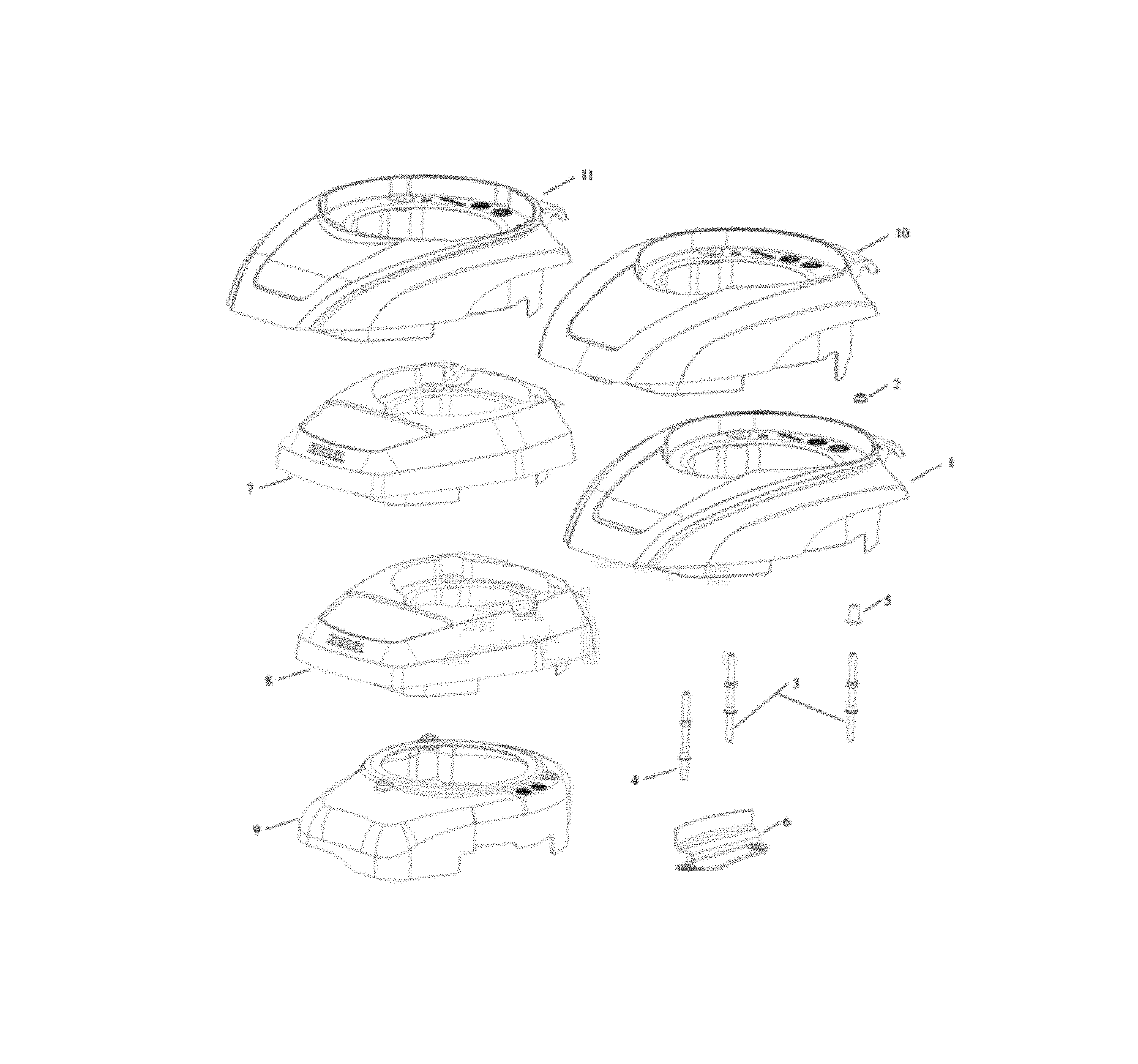 Husqvarna L321AHE-96794990100 blower housing diagram