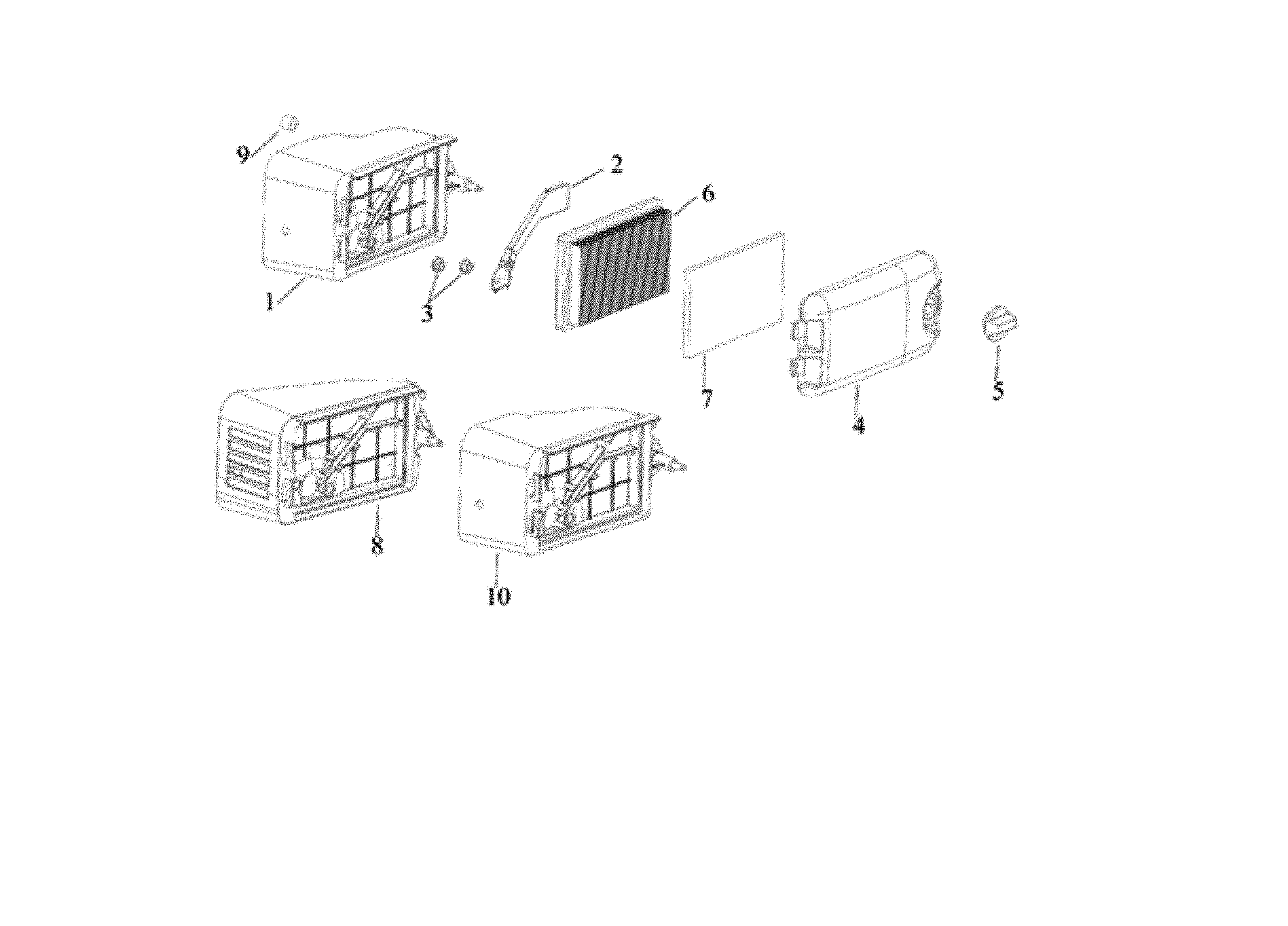 Husqvarna L321AHE-96794990100 air intake diagram