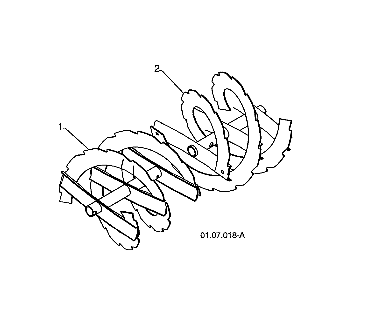 Poulan 12527HVX-96195001800 auger diagram