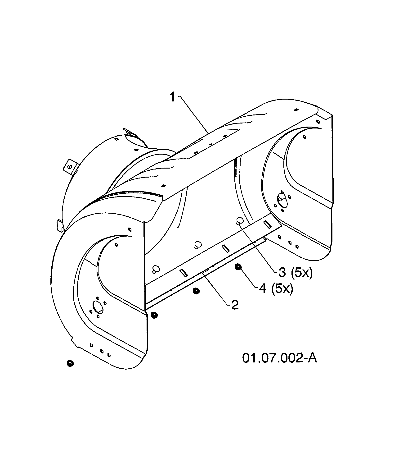 Poulan 12527HVX-96195001800 auger housing diagram