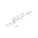 Poulan 96195001800 axle & shaft diagram