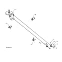 Poulan PR270-96192009003 cable chute rotator diagram
