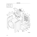 Frigidaire FAQE7111LW1 cabinet/drum diagram