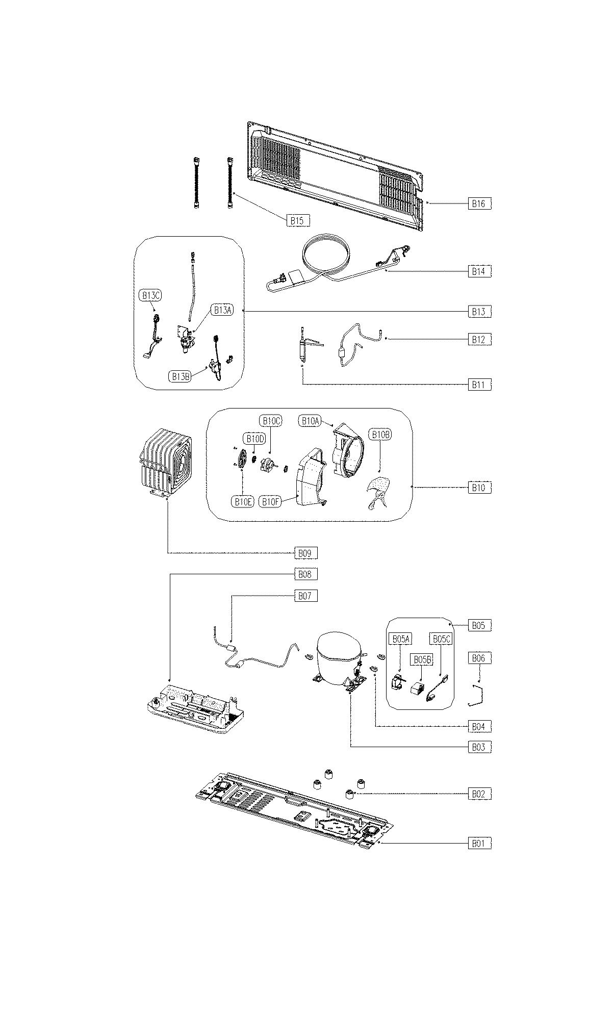 Kenmore 11173022710 machine room diagram