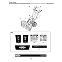 Briggs & Stratton 1696610-03 decals diagram