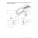 LG WM3900HBA/00 dispenser assembly diagram