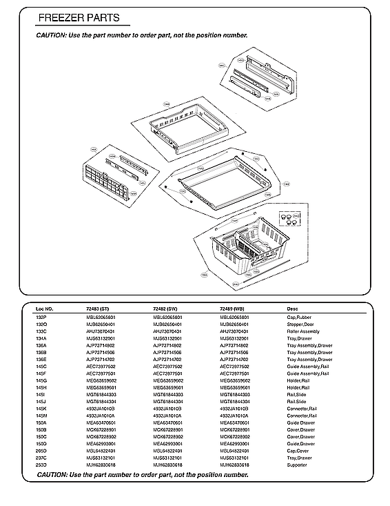 Kenmore Elite 79572482412 freezer parts diagram