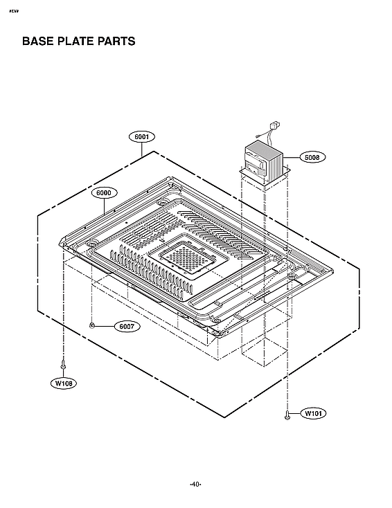 Kenmore Elite 72179203900 base plate parts diagram