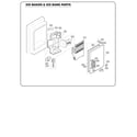 Kenmore Elite 79571082016 ice maker/ice bank parts diagram