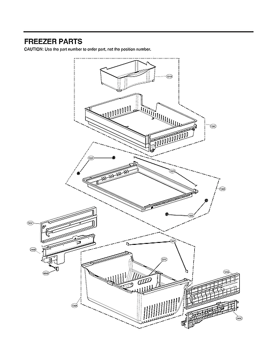LG LRFVS3006D/00 freezer parts diagram
