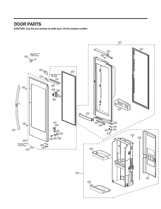 LG LRFVS3006D/00 refrigerator door parts diagram