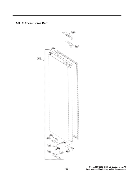 LG LUPXC2386N/00 r-room home part diagram