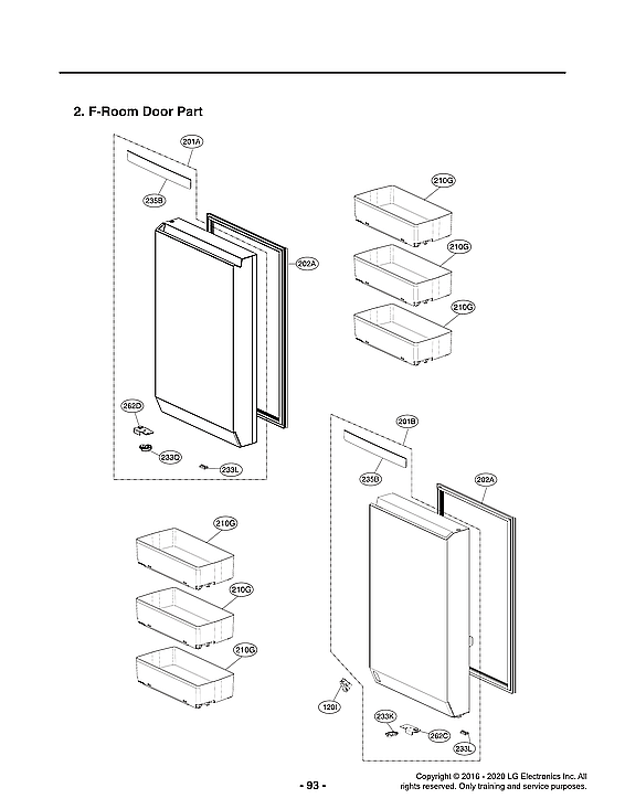 LG LUPXC2386N/00 f-room door part diagram