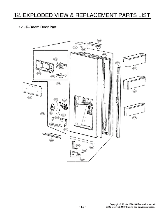 LG LUPXS3186N/00 r-room door parts diagram