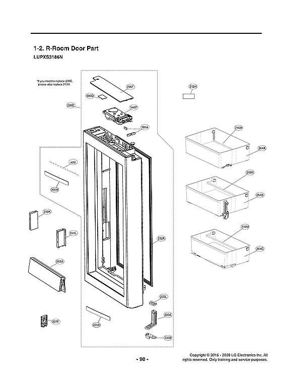 LG LUPXS3186N/00 r-room door parts diagram