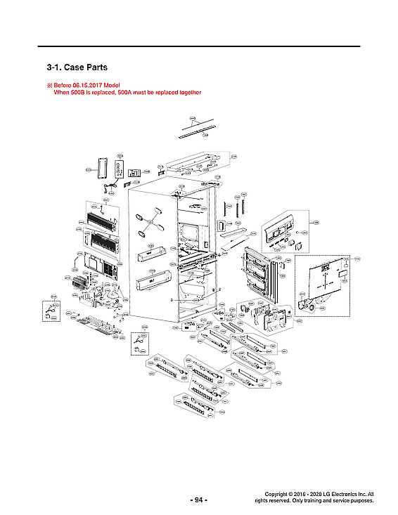LG LUPXS3186N/00 case parts diagram